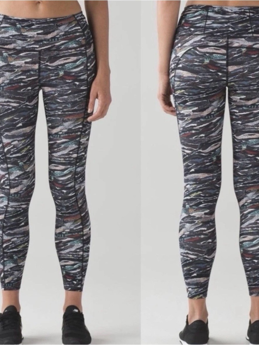 Lululemon Fast and Free Tight Mini Sweater Camo Print
